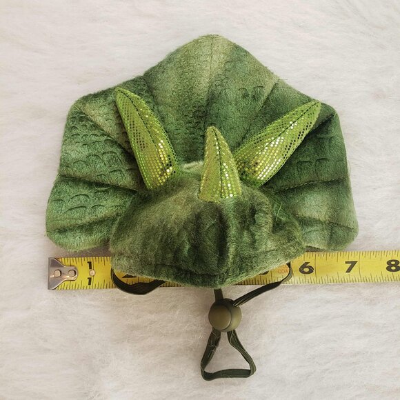 🟠 Thrills & Chills SMALL Triceratops Dinosaur Pet Dog 2-piece Halloween Costume - Picture 16 of 16